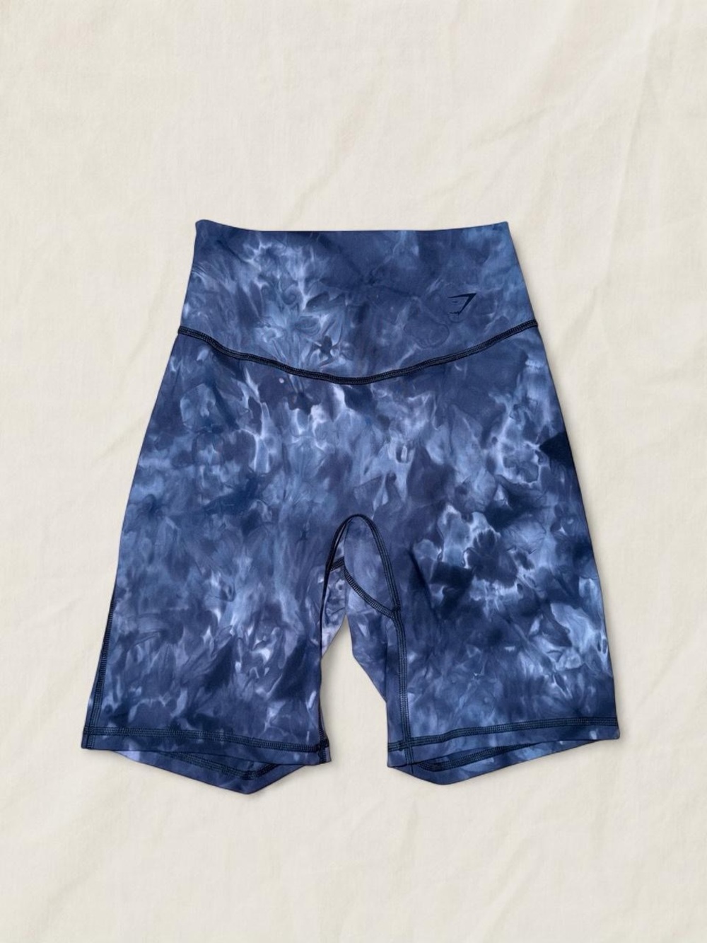 Gymshark Navy Tie-Dye High-Rise Women’s Bike Shorts